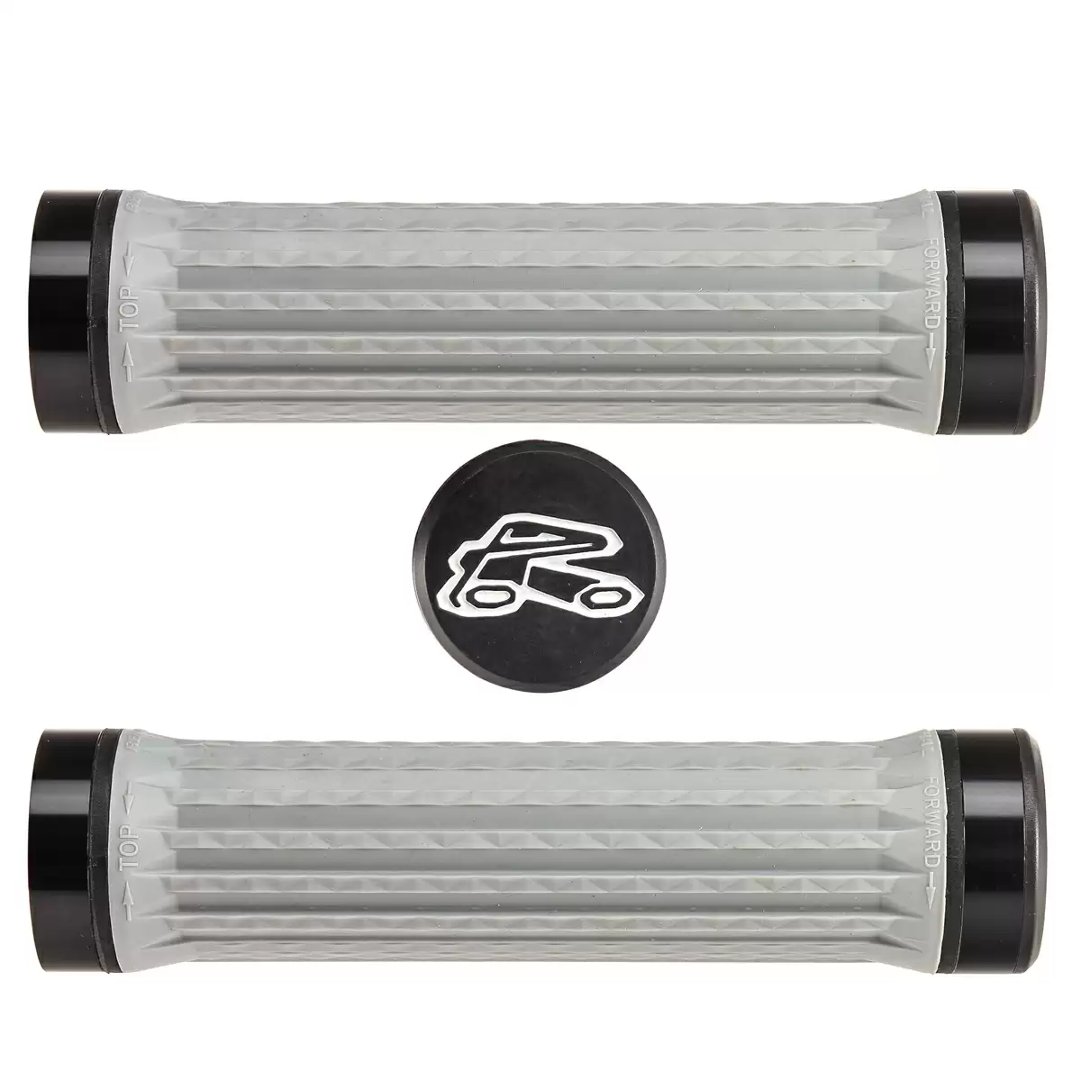 Traction Lock-on soft compund grips gris 130mm - image