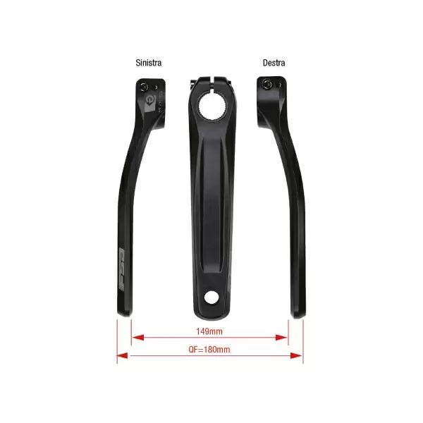 Pair ebike cranks CK-751 for Shimano lenght 170mm - image