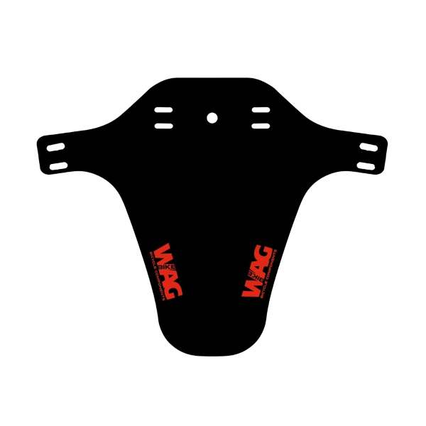 Logótipo vermelho da forquilha do guarda-lamas dianteiro