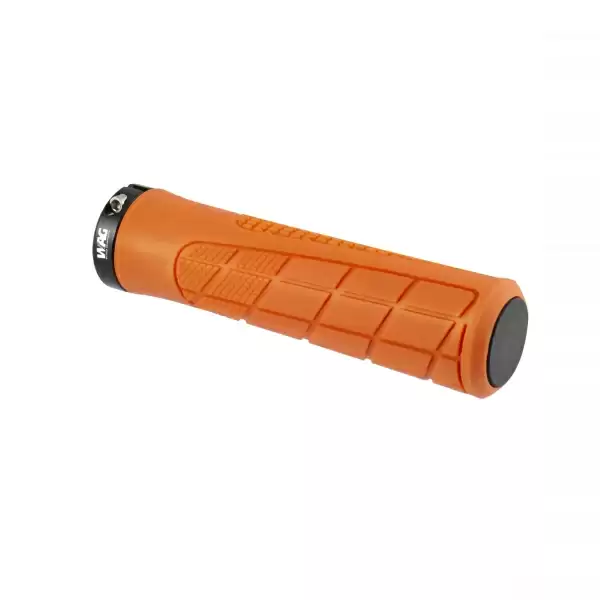 Coppia manopole Mtb Pro 135mm arancione con lock ring - image
