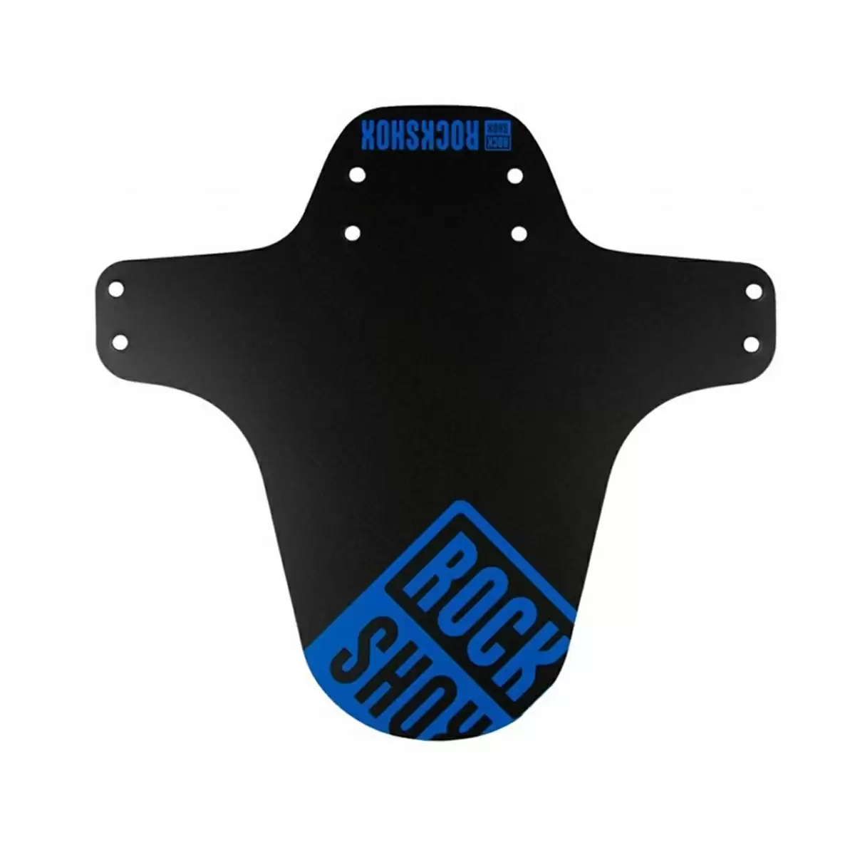 Guardabarros delantero universal con logo negro/azul brillante - image
