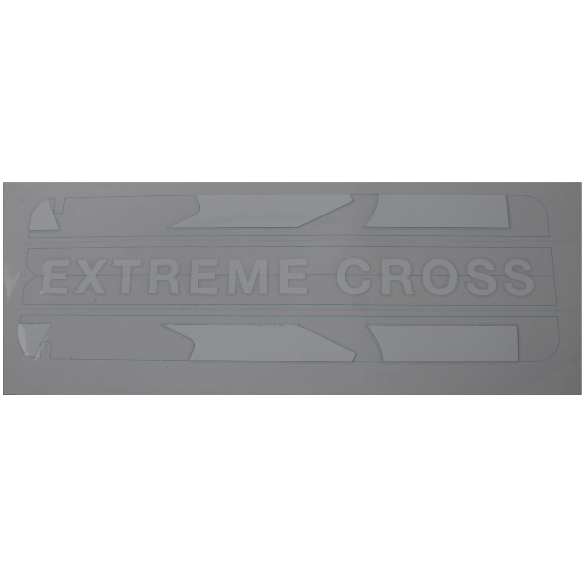 Autocollant cache batterie Extreme Cross blanc