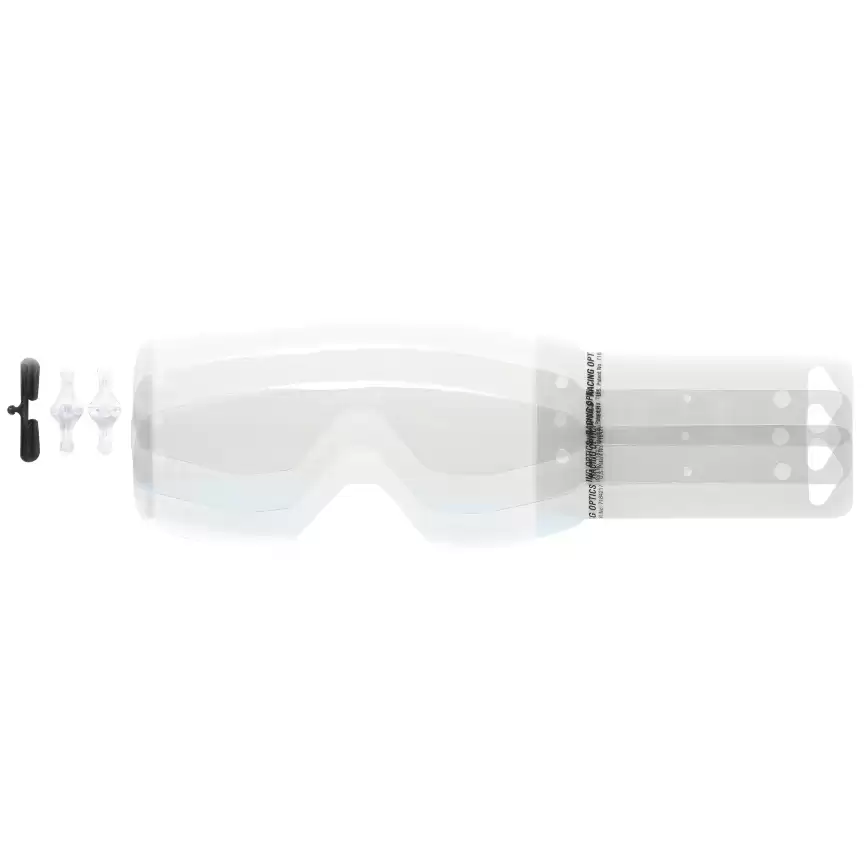 Tear offs 10 pieces for  Primal, Hustle MX goggles - image