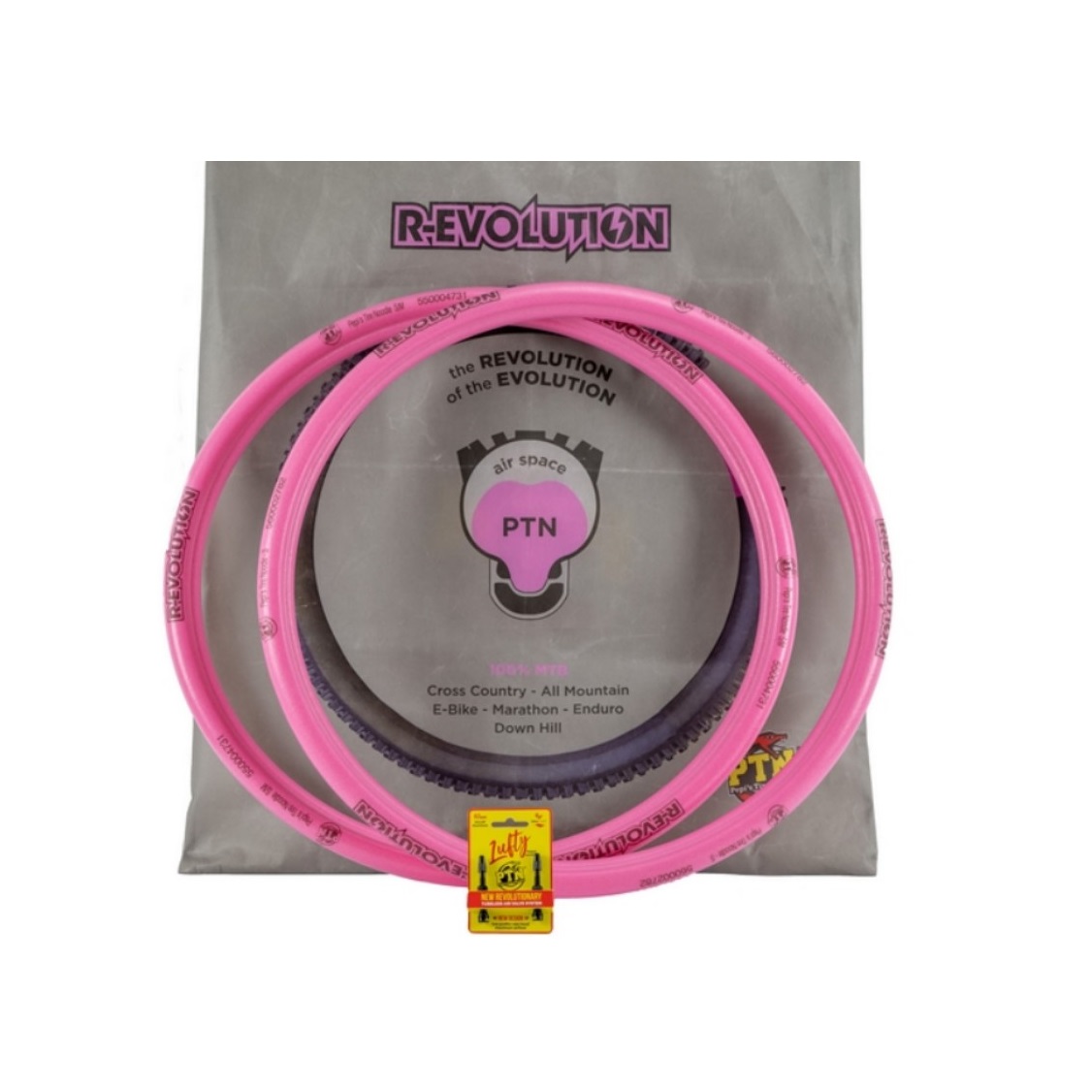 Tubeless kit R-Evolution puncture prevention 27,5 size S/M pink