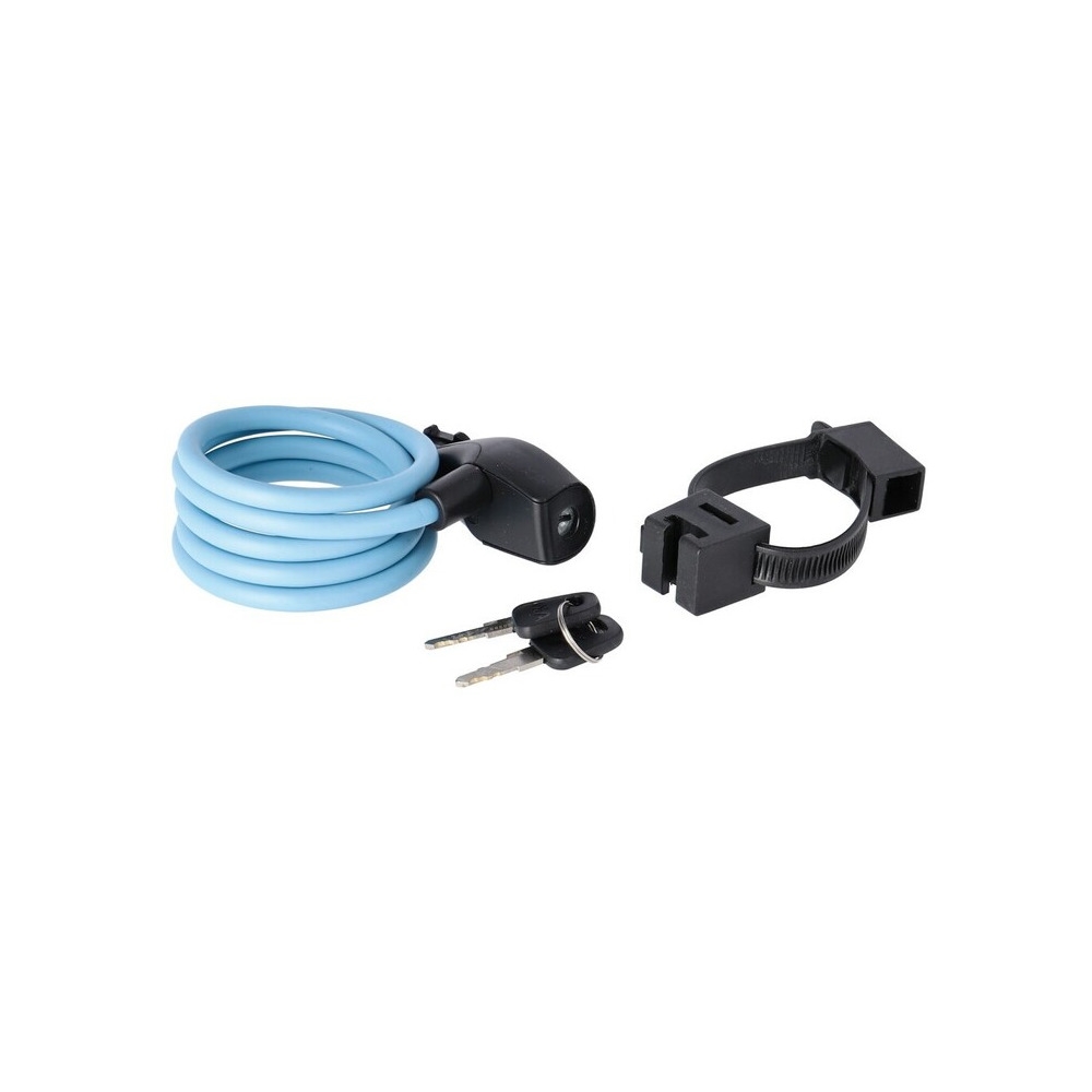 Cable Candado Resolute 120cm / 8mm Azul Hielo