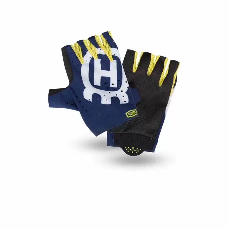 REMOTE Short Gloves Blue/Yellow Size M - image