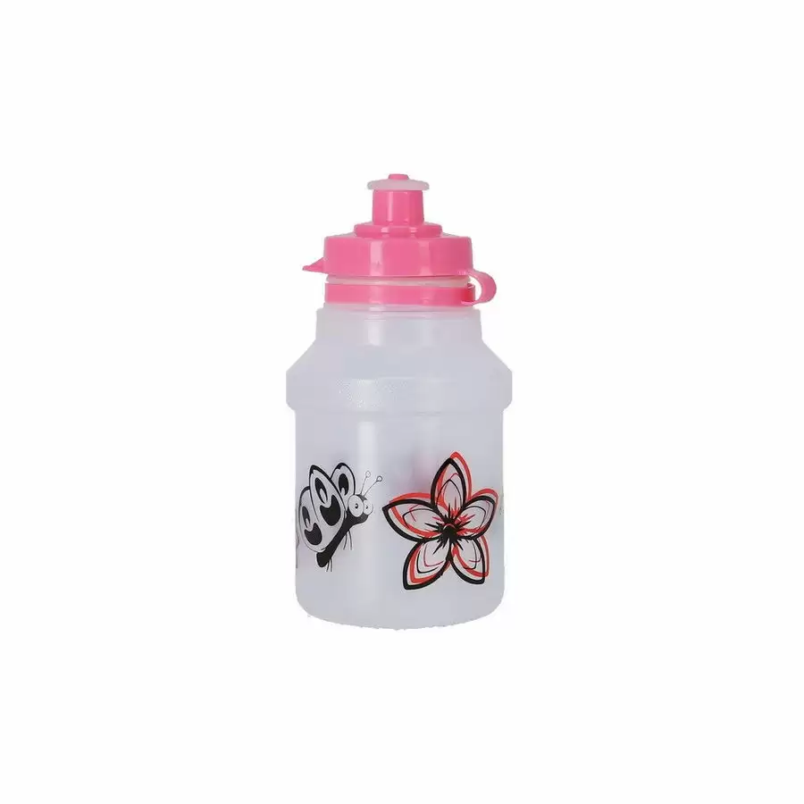 Pink Transparent Kids Water Bottle