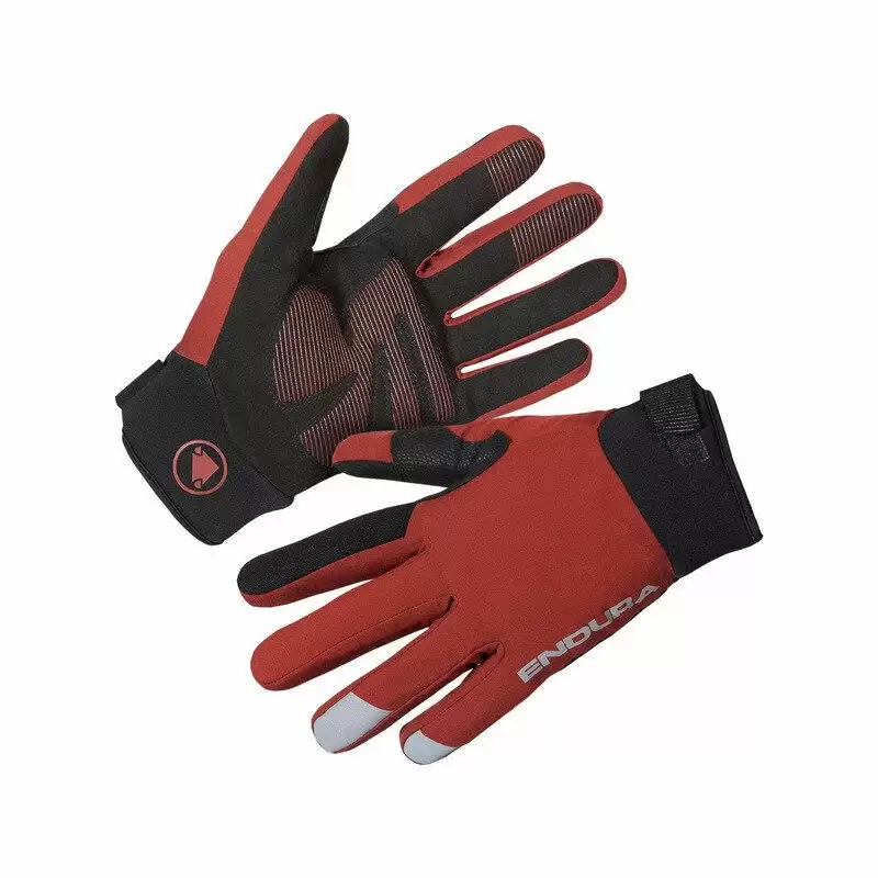 Strike Winter Waterproof Gloves brick red Size S - image