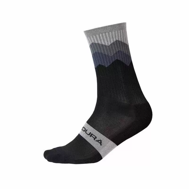 Gezackte Socken Schwarz Größe L/XL - image
