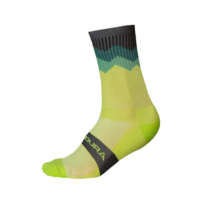Jagged Socks Lime Green  Size L/XL