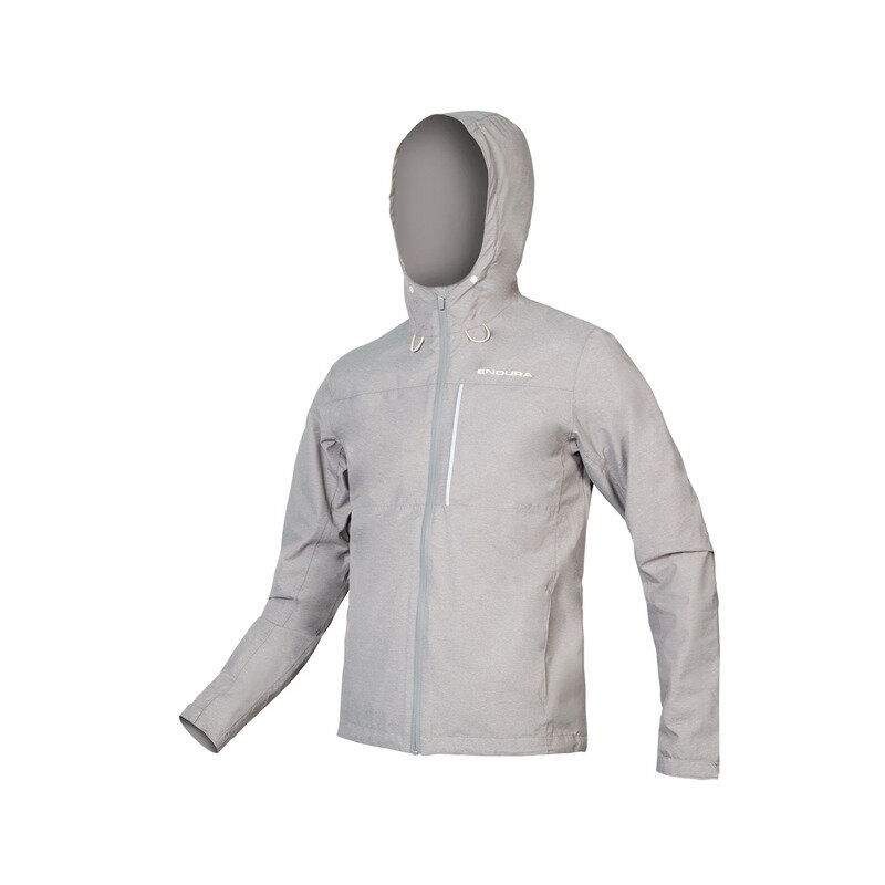 Chaqueta Impermeable con Capucha Hummvee Gris Talla L