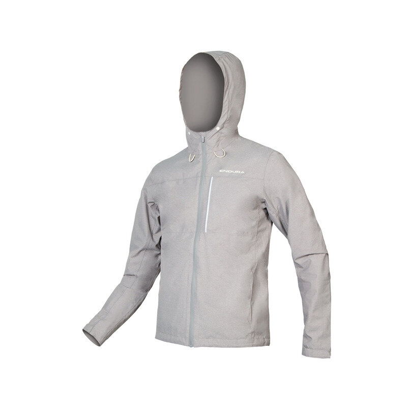 Hummvee Waterproof Hooded Jacket Grey Size XL
