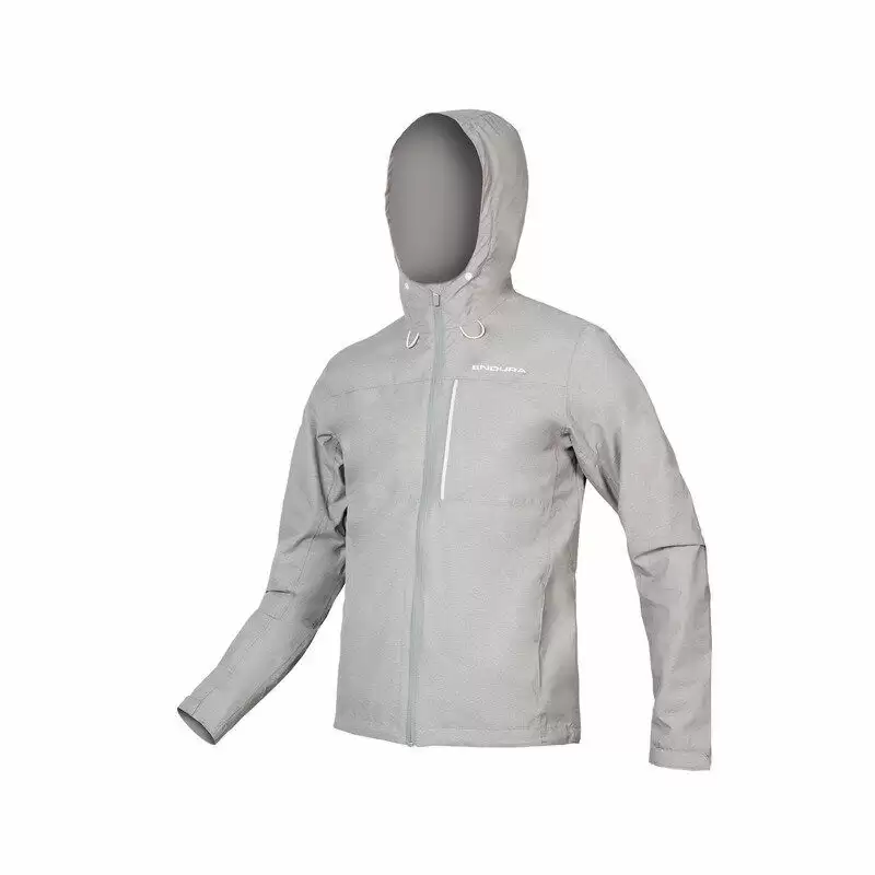 Hummvee jaqueta impermeável com capuz cinza tamanho XXXG - image