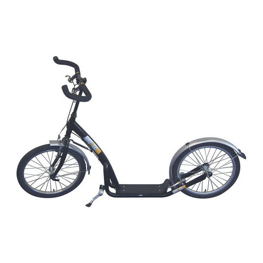 city roller 20 black with klickfix basket support attachment