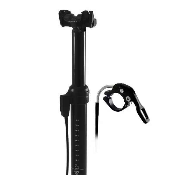 Dropper Seatpost 27.2x350mm 85mm Travel External Cable Routing Black - image