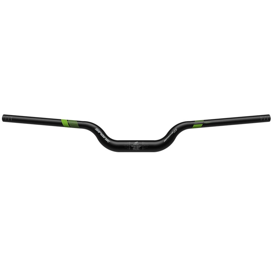 Guiador Spike 35 Vibrocore XGT 35mm x 820mm 60mm Rise Preto/Verde