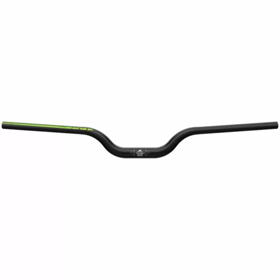 Handlebar Spoon 800 31.8mm x 800mm 60mm Rise Black/Green - image