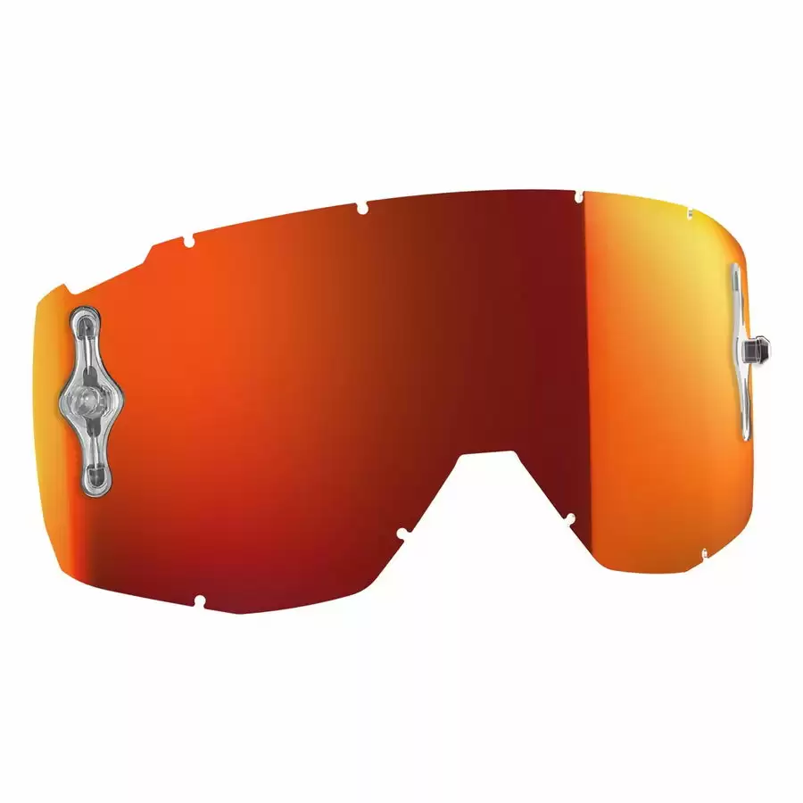 Replacement lens for HUSTLE/PRIMAL/SPLIT OTG/TYRANT goggles - Orange chrome afc - image
