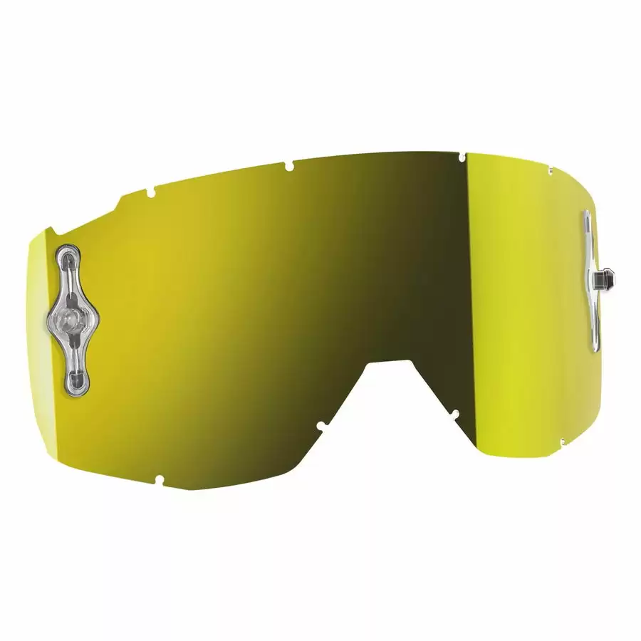 Replacement lens for HUSTLE/PRIMAL/SPLIT OTG/TYRANT goggles - Yellow chrome afc - image