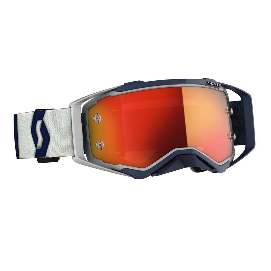 Prospect goggle 2021 Grey Dark blue - Visor Orange chrome Works