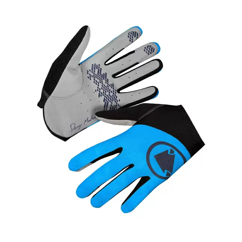 Hummvee Lite Icon Long-Finger Gloves Blue Size S - image