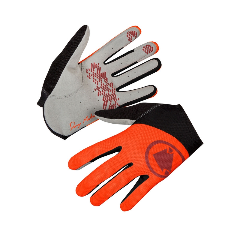 Hummvee Lite Icon Long-Finger Gloves Orange Size S