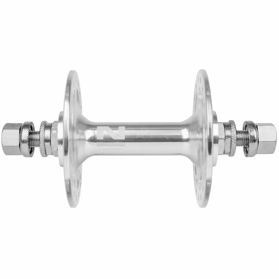 track hub A565SBT front 36 holes silver OLD 100 mm - image