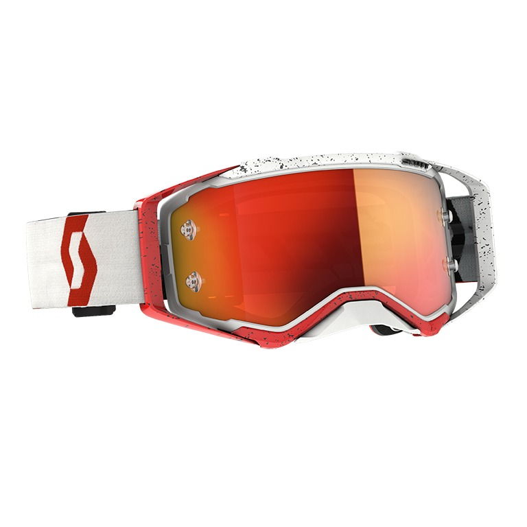 Prospect goggle Rosso Bianco - Visor Orange chrome Works