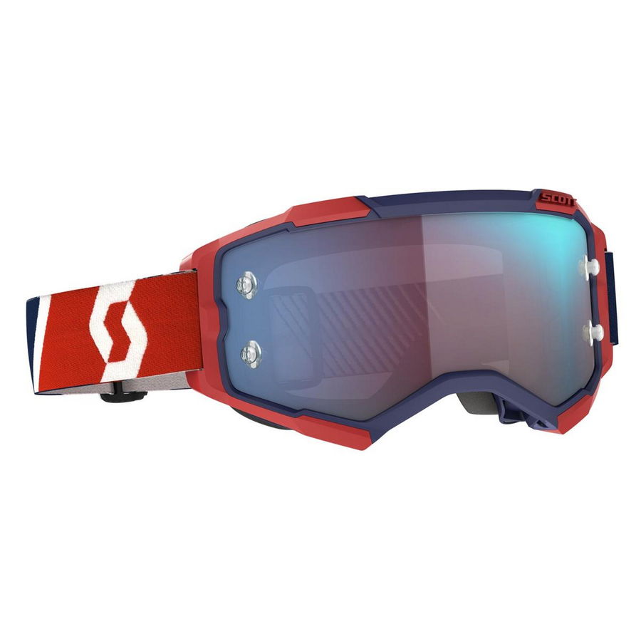 Fury Goggle Blue/Red Blue Chrome Works Linse