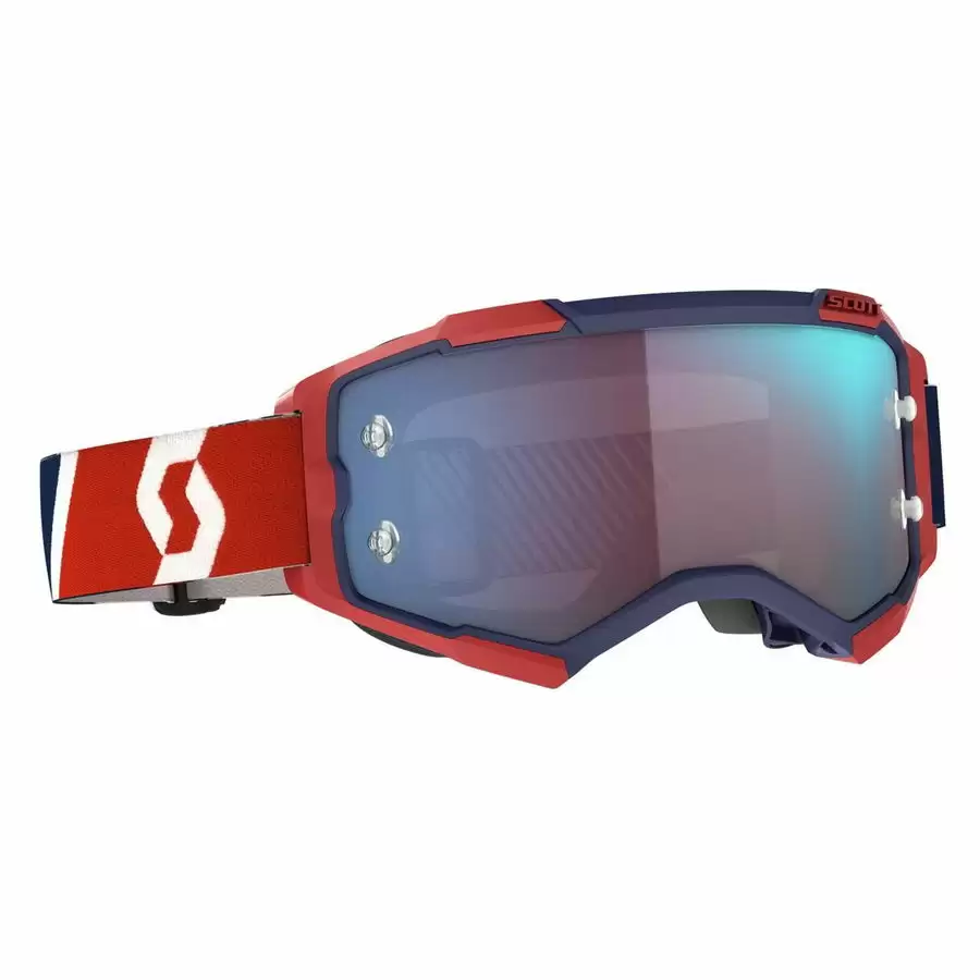 Fury Goggle Blue/Red Blue Chrome Works Linse - image