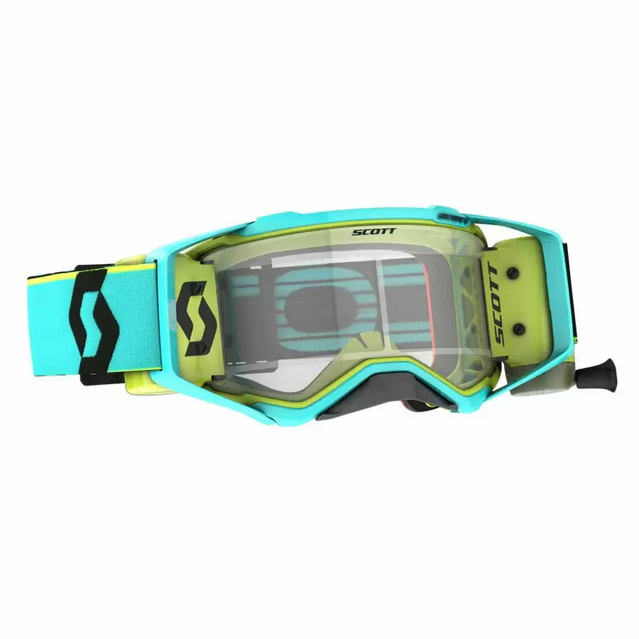 Prospect Goggle WFS Roll-Off enthalten Teal Blue Yellow - Visor Clear Works - image