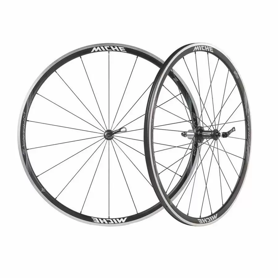 Pair road wheel Syntium WP HS Axy clincher black Shimano 10/11s 1640gr - image
