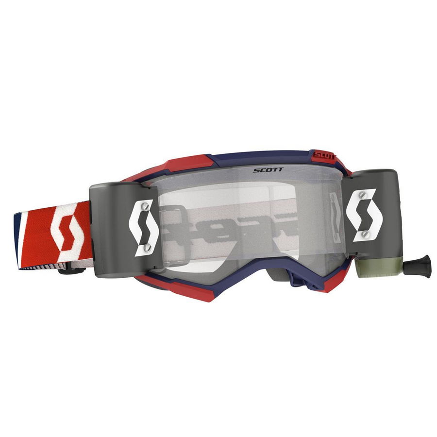 Fury goggle WFS roll-off included Red Blue - Visor clear Works