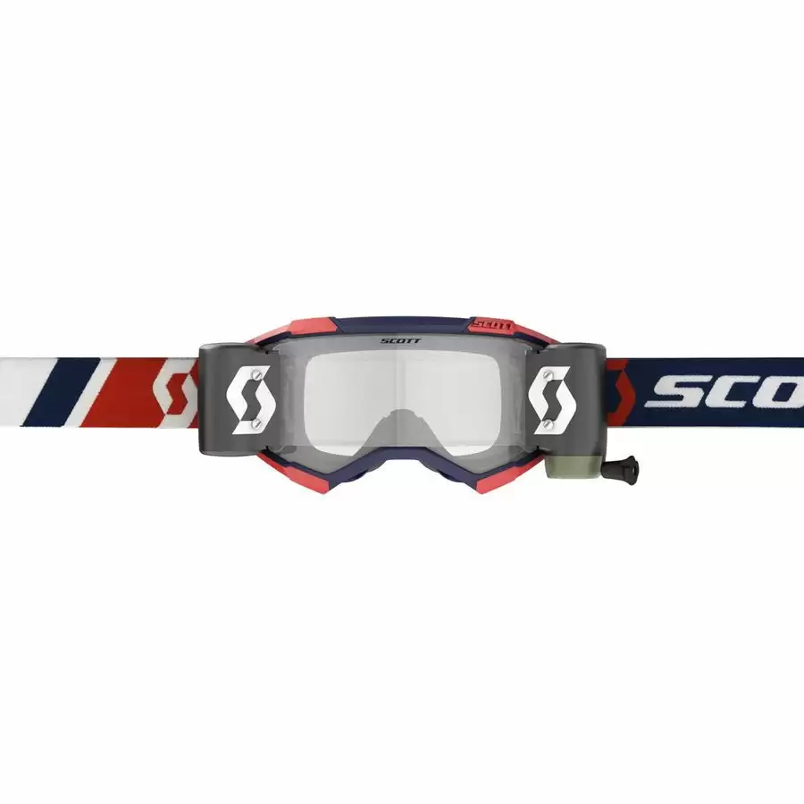 Fury goggle WFS roll-off included Red Blue - Visor clear Works #1