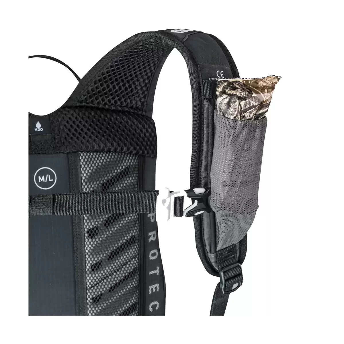 FR Lite Race 10 Backpack With Back Protector 10L Grey/Black Size M/L #4