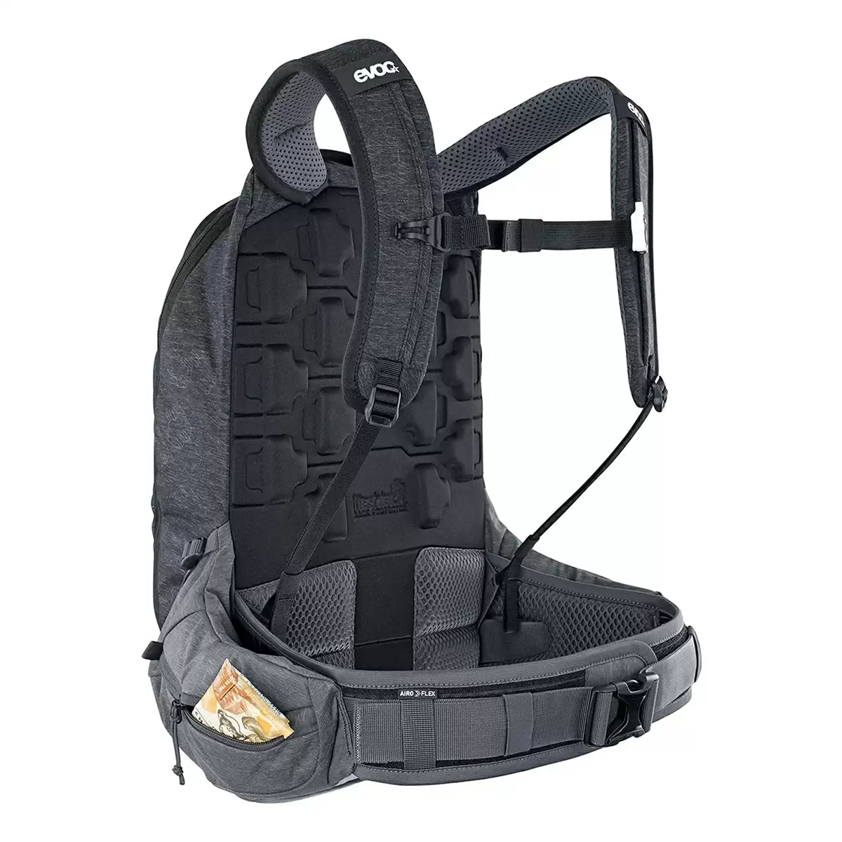 Trail Pro backpack 16 liters black - carbon gray with back protector size S/M #2