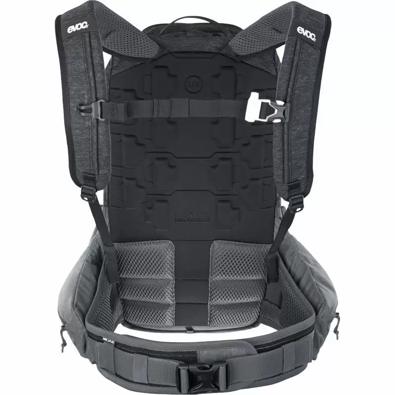 Trail Pro backpack 16 liters black - carbon gray with back protector size S/M #1