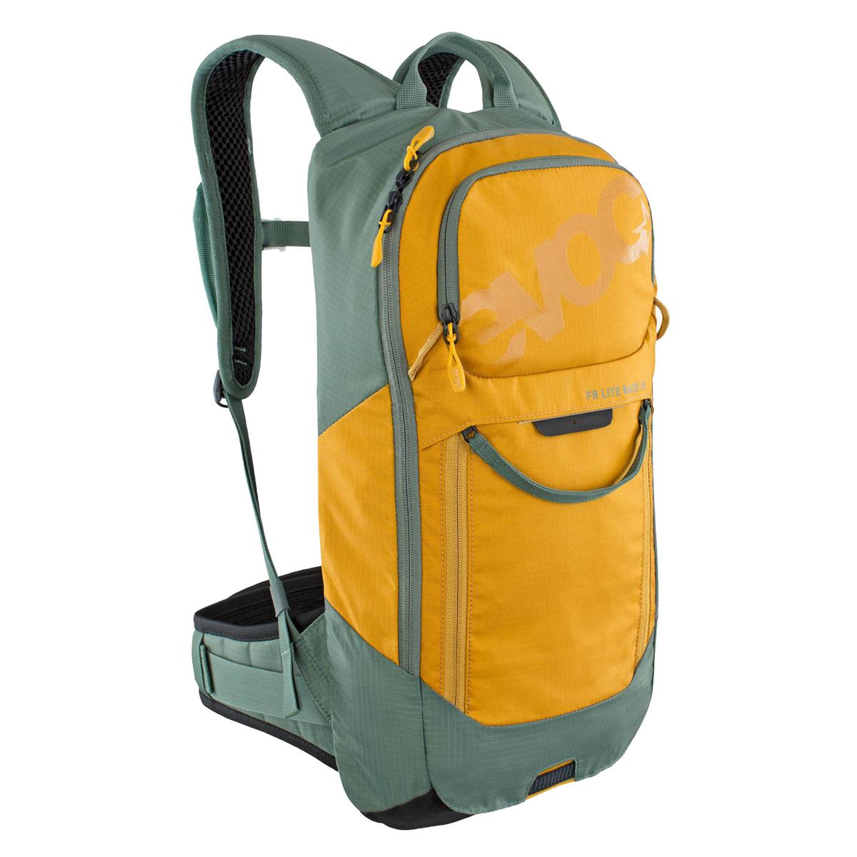 FR LITE RACE 10 Backpack With Back Protector 10L Green/Orange Size M/L