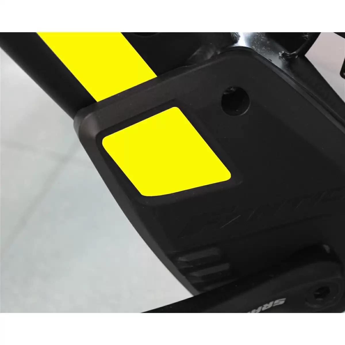 Coppia adesivi di ricambio carter Integra giallo fluo - image