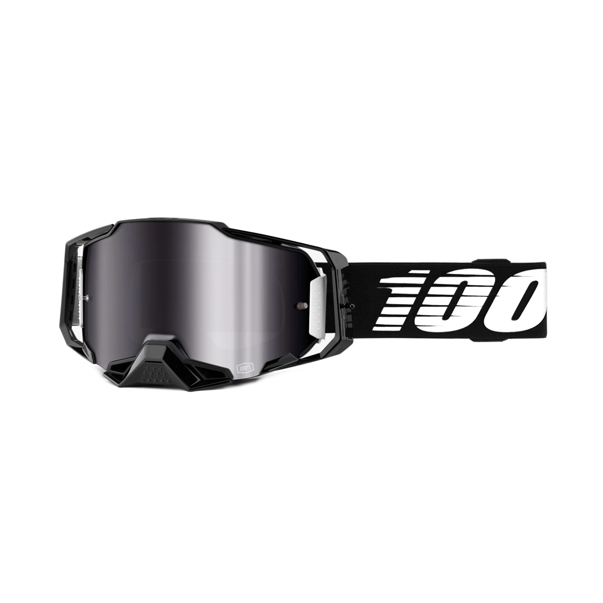 Armega Goggle Black Silver Flash Mirror Lens