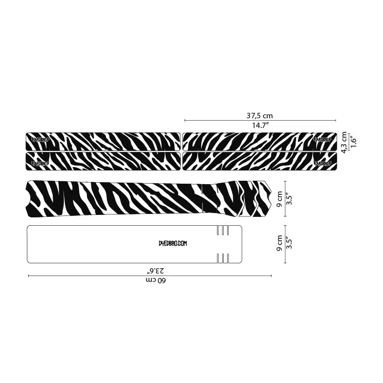 Adhesive Frame Protection Kit ZEBRA White #3