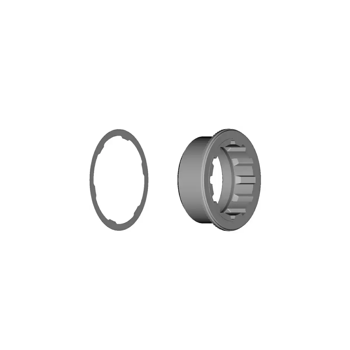 lock ring and spacer for XT / SLX 12v cassette sprocket 12s - image