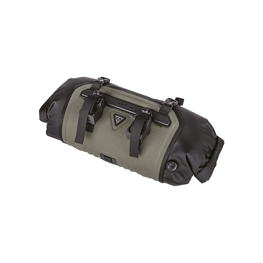 FrontLoader Suporte para guidão Bikepacking Bag 8L repelente de água verde