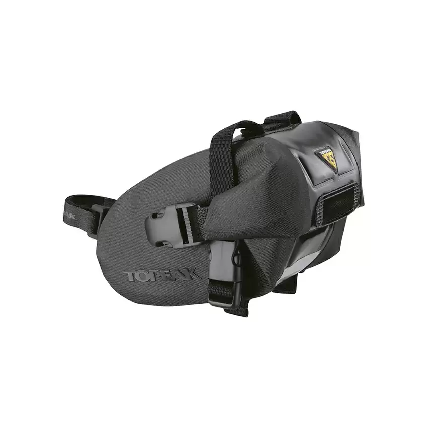 Saddle Bag Wedge DryBag Small 0.6L Black Waterproof Strap Mount - image