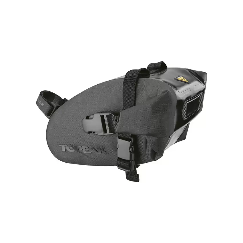 Saddle Bag Wedge DryBag Medium 1L Black Waterproof Strap Mount - image