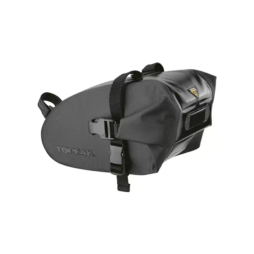 Saddle Bag Wedge DryBag Large 1.5L Black Waterproof Strap Mount - image