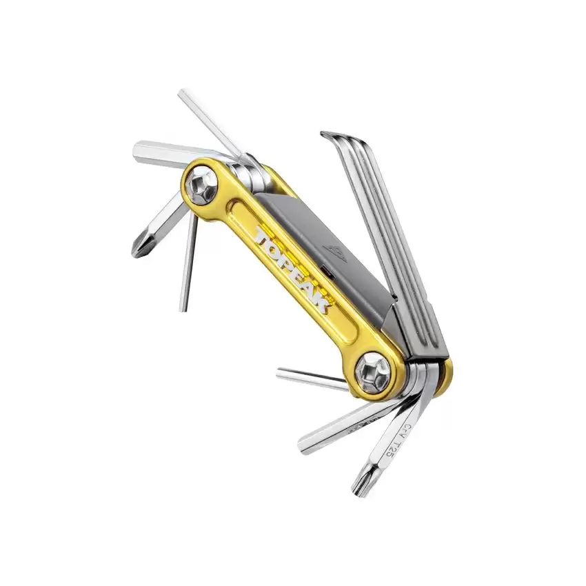 Multitool Mini 9 Pro 9 functions Gold with Tool Bag - image