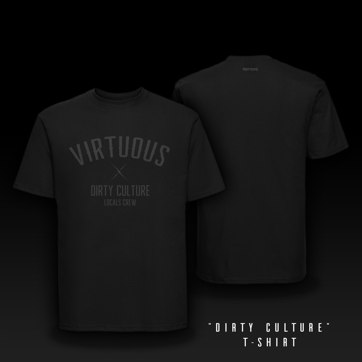 T-Shirt Dirty Culture noir taille M