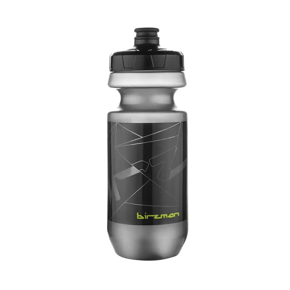 Wasserflasche 550 ml mit High-Flow-Ventil Schwarz/halbtransparent - image