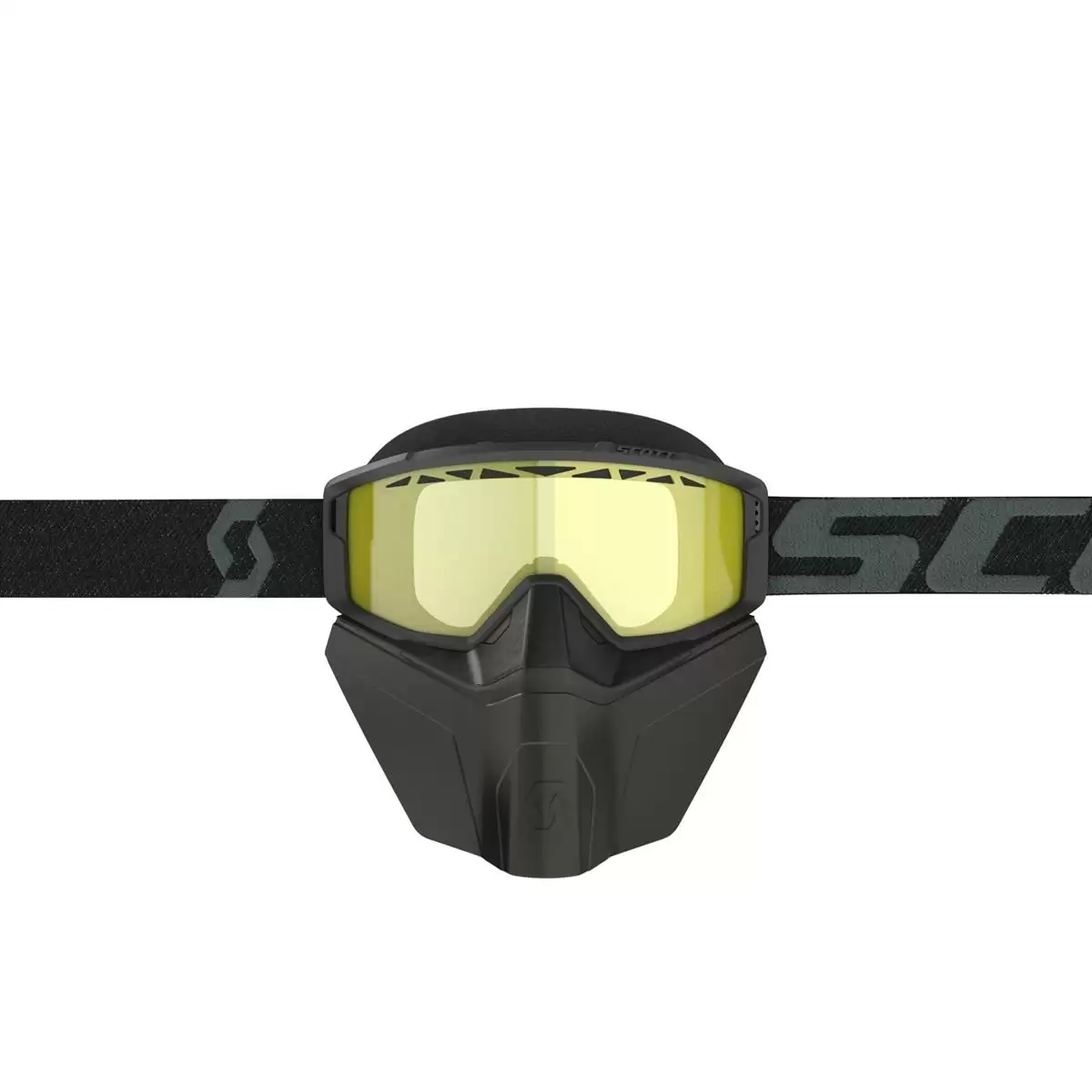 Primal Safari Facemask Goggle Black - Yellow NoFog Visor #1